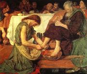 Ford Madox Brown Jesus Washing oil painting on canvas